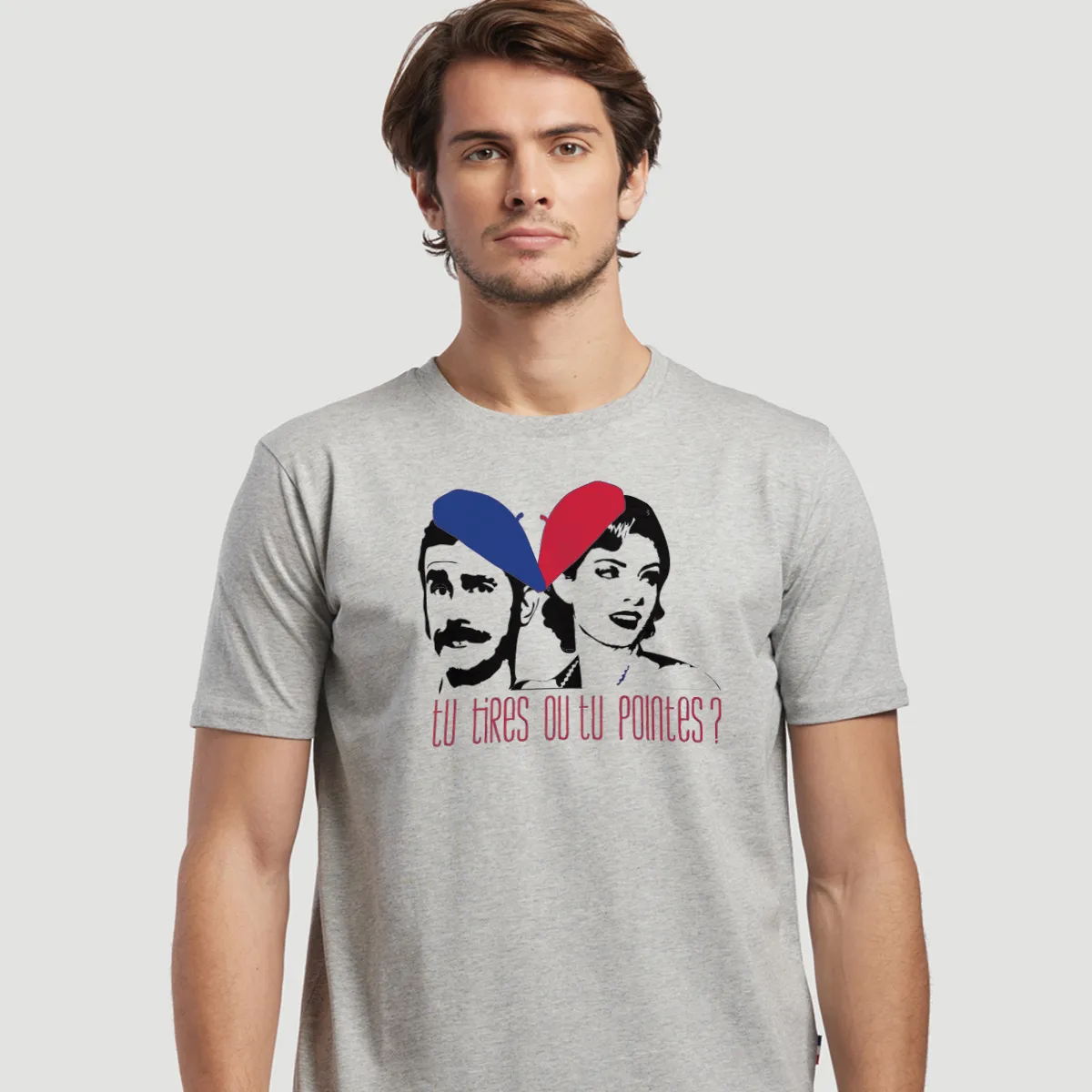 t shirt homme gris pour les petanqueurs t shirt homme gris pour les pétanqueurs