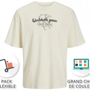 Tee-shirt JACK & JONES over size Pack 10 pcs